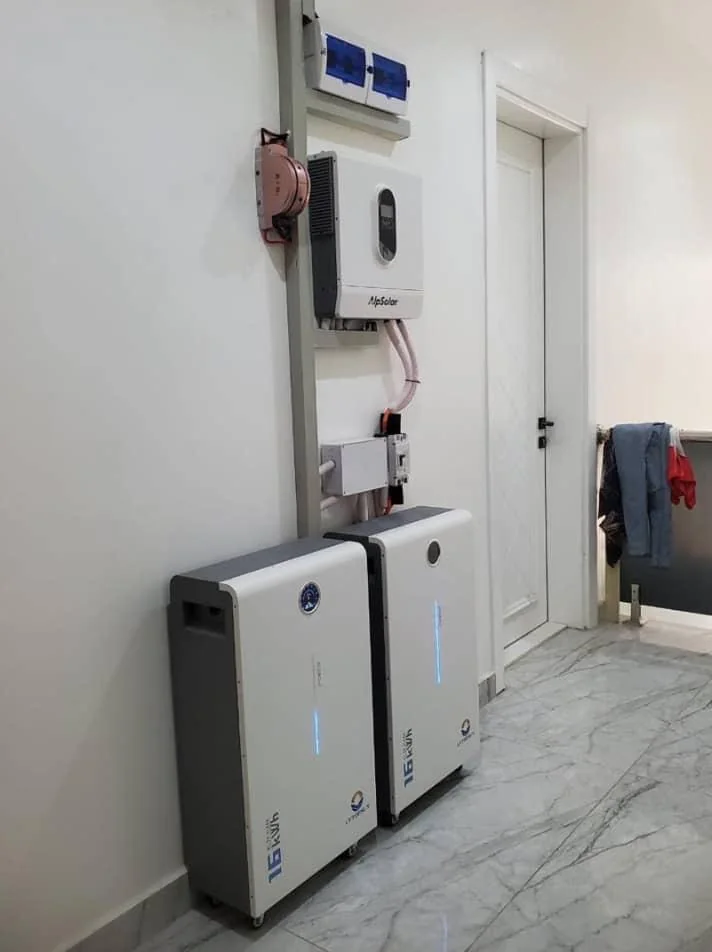 Commercial Building Tubular Battery Installation