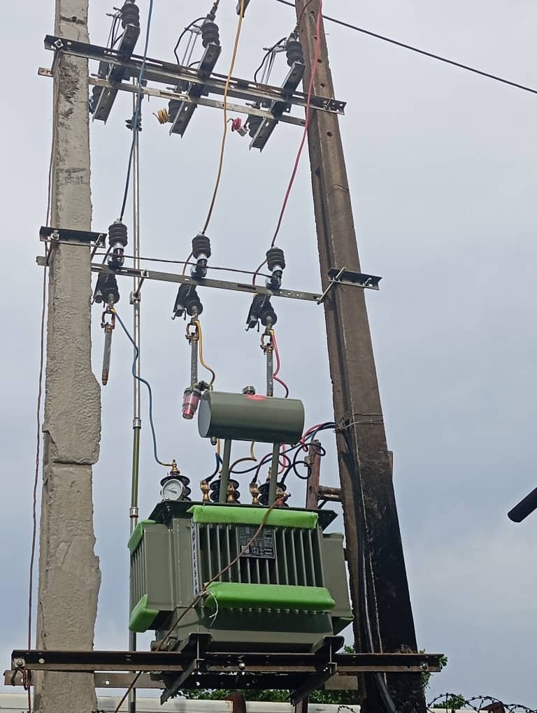 Promasidor Nigeria Power Grid Substation Integration. 100kva transformer with switchgear installation.